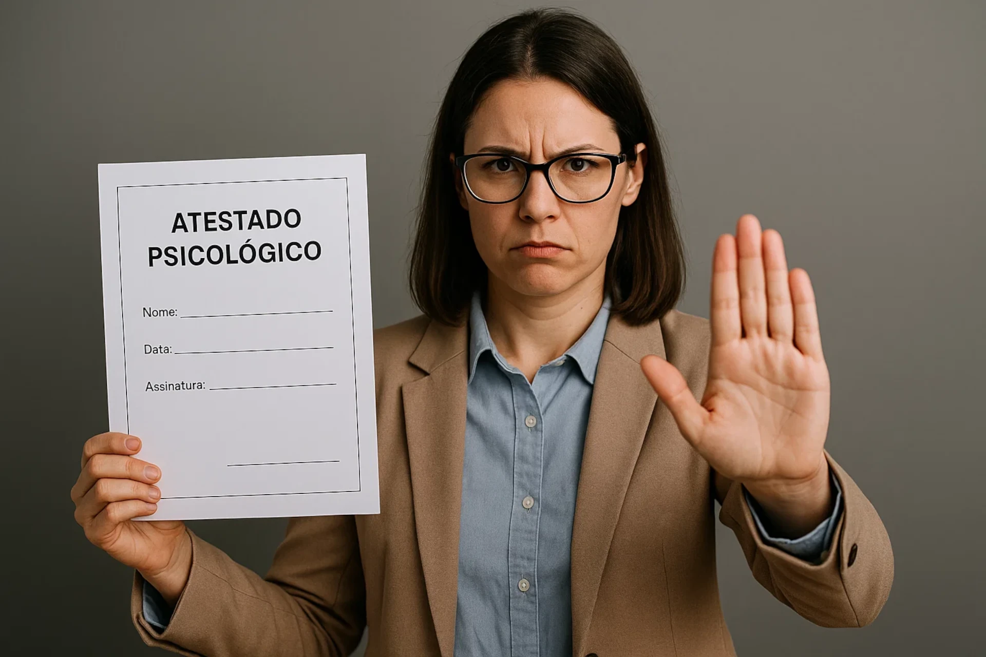 Quando o psicólogo pode recusar dar um atestado?